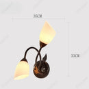 Axyaa LED Glass Dual Head Wall Lamp for Bedrooms and Living Rooms