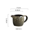 Axyaa Ceramic Milk Jug with Handle: Retro Style Gravy Boat & Seasoning Tool