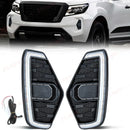 Axyaa LED DRL Turn Signal Lights for Nissan Navara NP300 Frontier 2020-2022