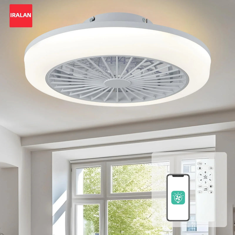 Axyaa Smart Ceiling Fan-Light Combo, Remote Control, 6-Speed, Silent Operation