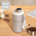 Titanium Coffee Mug by Axyaa: Smart, Portable, Striped Design, Vacuum Flask Tumbler