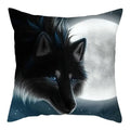 Wild Wolf Print Pillow Cases by Axyaa: Animal Cushion Cover for Home Sofa Decor