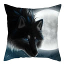 Wild Wolf Print Pillow Cases by Axyaa: Animal Cushion Cover for Home Sofa Decor