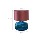 Axyaa Colored Glass Table Lamp for Living Room and Bedroom