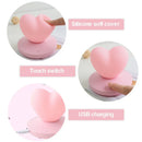 Axyaa Heart-Shaped Touch Control Table Lamp for Bedroom & Bedside Decor