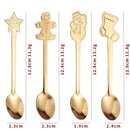 Axyaa Stainless Steel Coffee Spoons: Nordic Style Kitchen Tableware for Christmas & New Year