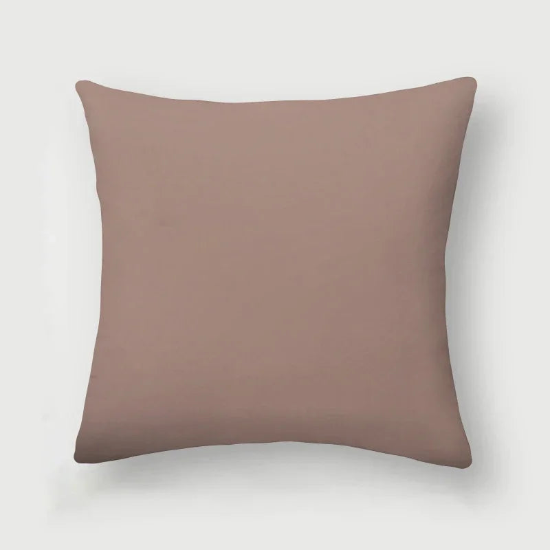 Axyaa Home Decor Polyester Sofa Pillowcase in Warm Orange Blue for Living Room