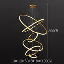 Axyaa Staircase Chandelier: Modern LED Pendant Light for Living Room and Indoor Lighting