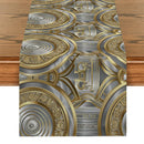 Axyaa Patterned Metallic Texture Table Runner for Home Decoration and Events