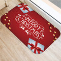 Axyaa Christmas New Year Home Decor Entrance Door Mat Non-Slip Living Room Hallway Carpet