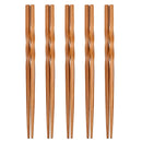 Axyaa Carbonization Bamboo Chopsticks Set - Non-slip Sushi Party Kitchen Tools