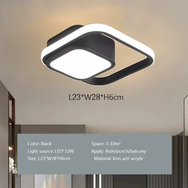 Axyaa 36W LED Ceiling Light for Bedroom, Balcony, Closet - Modern Home Indoor Lighting Fixtures