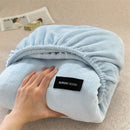 Axyaa Flannel Velvet Fitted Sheet: Cozy & Soft Bedding for Winter