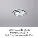 Axyaa Nordic Art LED Ceiling Lamp Modern Minimalist for Home Bedroom Study