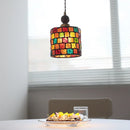 Axyaa Glass Copper LED Pendant Lights Kitchen Living Room Vintage Hanging Lights