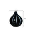 Axyaa Stripes Glass Vase Desk Decoration Floral Vases Room Aesthetic Decor