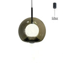 Modern Marble Glass Pendant Light by Axyaa for Bedroom, Living Room & Dining Table