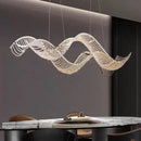 Axyaa Crystal Pendant Lamp: Elegant Luxury Dining Chandelier