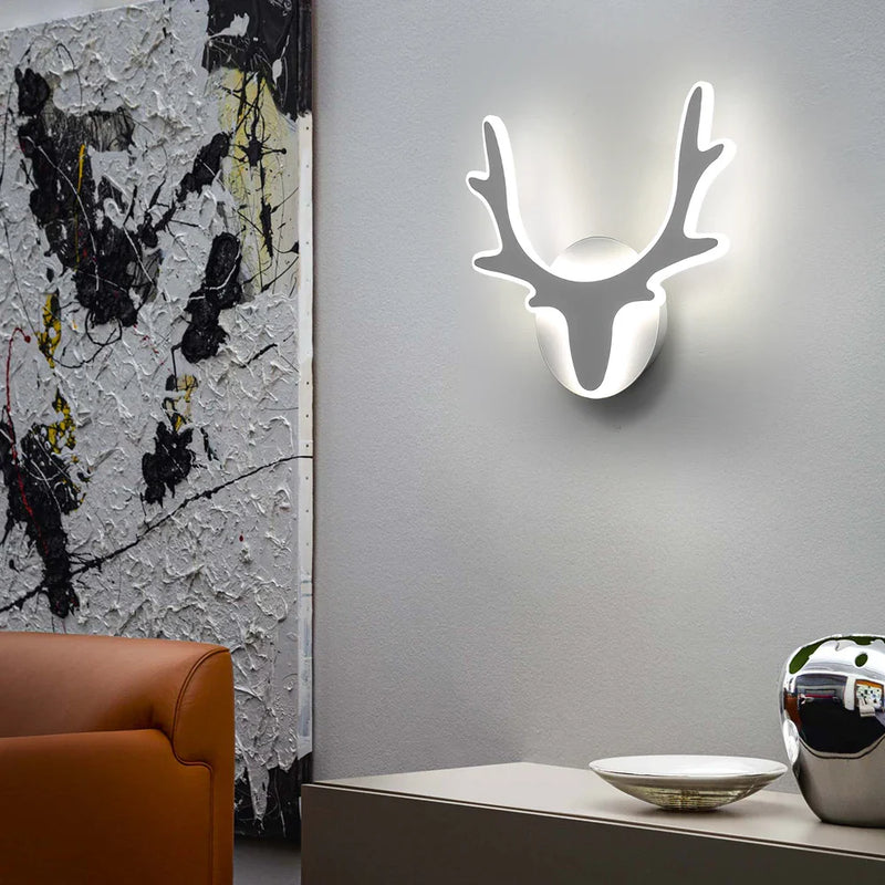 Axyaa Antler LED Wall Sconce Nordic Style Indoor Bedroom & Bathroom Light