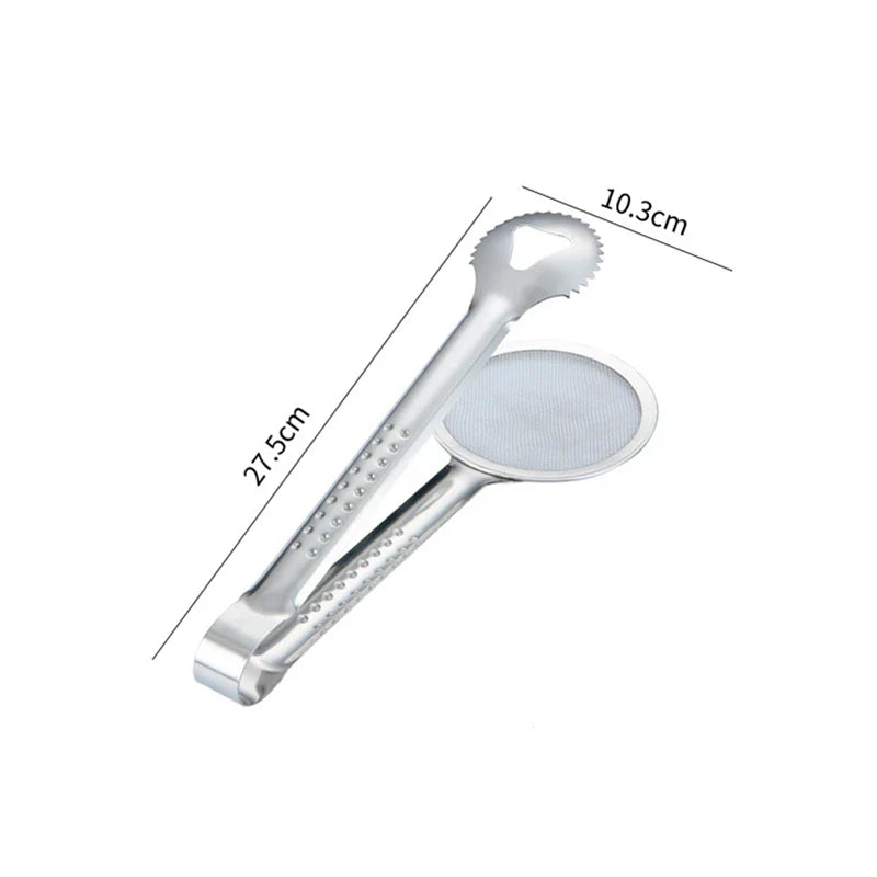 Axyaa Stainless Steel Food Tongs: Buffet BBQ Serving Clip for Home Kitchen