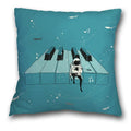 Axyaa Spaceman Astronaut Ocean Blue Pillow Cover for Home D��cor