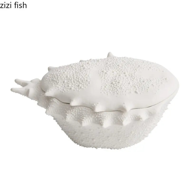 Axya Crab-Shaped Ceramic Soup Bowl with Lid, Restaurant Specialty Tableware