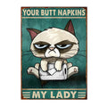 Axyaa Funny Butt Napkins Poster for Home Hotel Cafe Decor