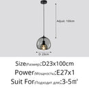 Axyaa Black Glass LED Ceiling Chandelier for Living Room Bedroom Dining Table