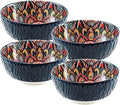 Axyaa Bohemian Ceramic Bowls - Versatile for Cereals, Soups, Pasta, and Salads