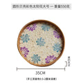 Axyaa Handmade Rattan Shell Tray for Home Decor and Serving