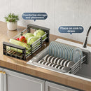 Axyaa Kitchen Sink Drain Basket: Multifunctional Storage & Washing Rack for Fruits/Vegetables