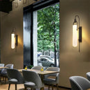 Axyaa Glass LED Wall Lights - Retro Luxury Indoor Wall Lamps for Living, Dining, and Bedroom