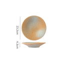Axyaa Creative Ceramic Dinner Dessert Snack Sushi Steak Plates Vintage Specialty Tableware
