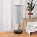 Axyaa Wireless Charging Touch Control Table Lamp with USB Port & LED Bulb