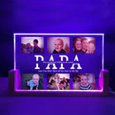 Axyaa Custom 3D Acrylic Lamp with Photo Text Night Light Gift