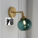 Axyaa Glass Wall Sconce Light for Bedroom and Bathroom