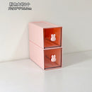 Axyaa Desktop Organizer Box: Rabbit Pen Holder & Drawer Stationery Rack