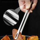Axyaa Stainless Steel Long Handle Food Tongs for BBQ and Cooking