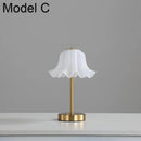 Axyaa Wireless Flower Lamp: Dimmable Decorative Desk Light