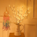 Axyaa Fiber Optic Branch Light: Battery-Powered Garden Decor, Party, Christmas, Home Lighting
