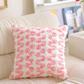 Embroidered Rabbit Plush Pillowcase by Axyaa: French Sweet Sofa Decor & Headboard Accent
