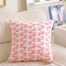 Embroidered Rabbit Plush Pillowcase by Axyaa: French Sweet Sofa Decor & Headboard Accent