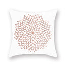 Axyaa Pink Bling Dots Geometric Throw Pillow Cover