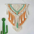 Axyaa Macrame Woven Wall Hanging: Boho Geometric Decor