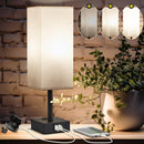 Axyaa Touch Control Table Lamp with USB Charging Ports