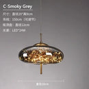 Axyaa Glass Art Master Bedroom Pendant Light Bar Counter Hanging Lamp