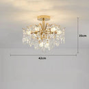 Luxury Crystal Ceiling Chandelier by Axyaa - Elegant Home Decor Lighting
