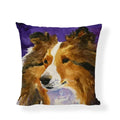 Axyaa Black White Dog Cushion Covers - Home Decor Pillow Cases