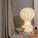 Axyaa Japanese Silk Wabi Siba Desk Lamp: Artful Bedroom Decor & Bedside Lighting