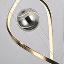 Axyaa Modern Stair Chandelier: LED Pendant Light for Living Room